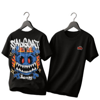 T-shirt SALGOAT BLACK OVERSIZE
